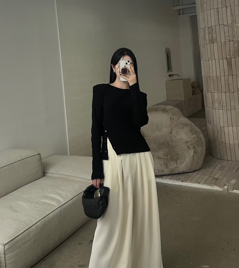 AMUSE SEOUL東大門實拍女裝新品職業時尚推薦熱賣長袖T恤AMUSE SEOUL長袖T恤