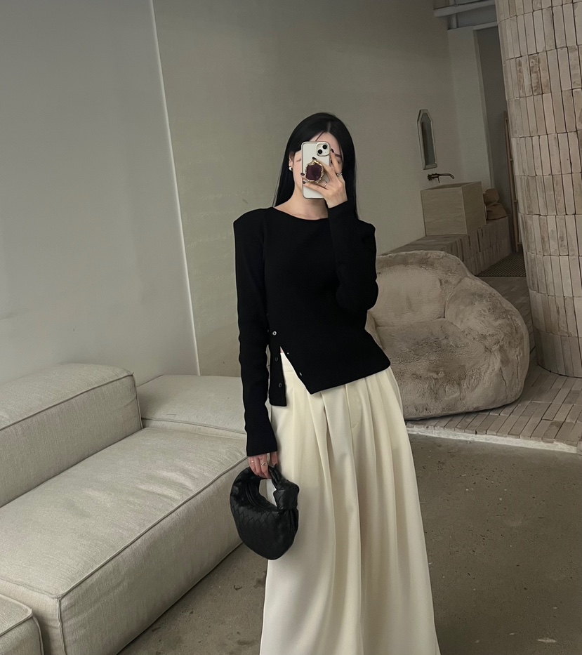 AMUSE SEOUL東大門實拍女裝新品職業時尚推薦熱賣長袖T恤AMUSE SEOUL長袖T恤