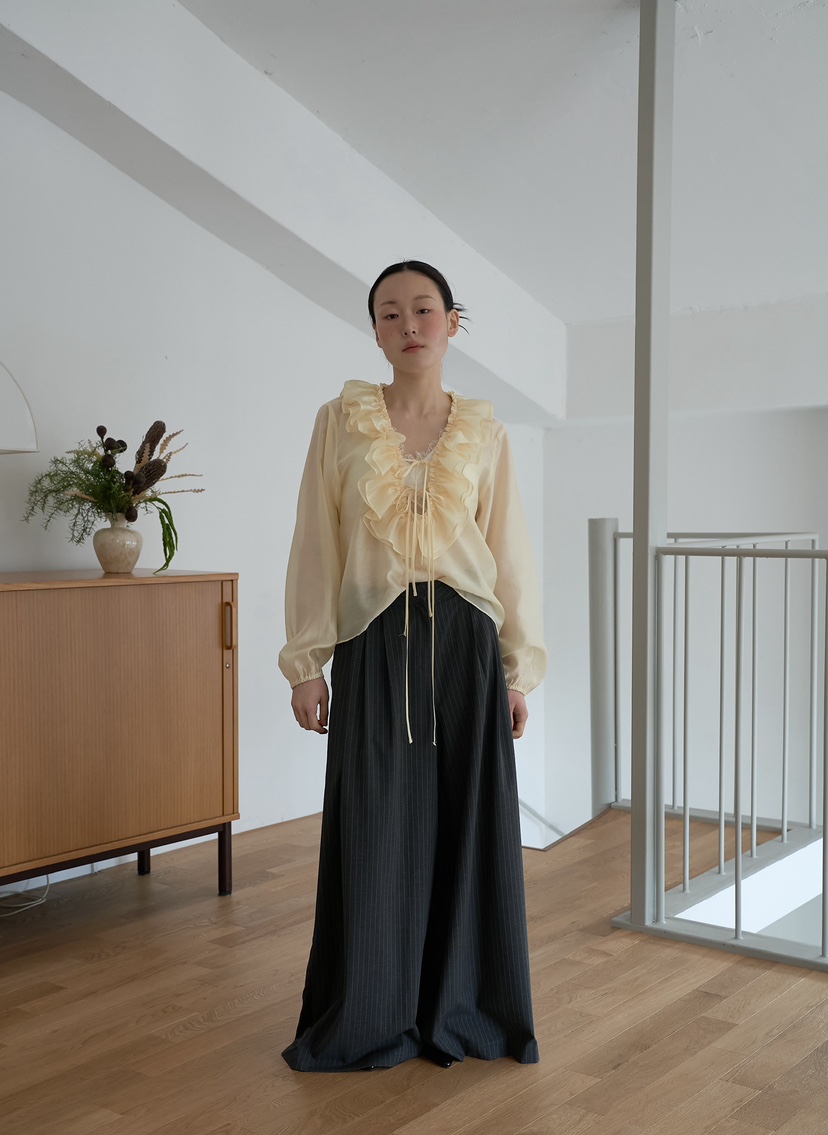 JOURNEY東大門代購女裝新品時尚職業人氣26春夏襯衫蕾絲衫JOURNEY襯衫/蕾絲衫