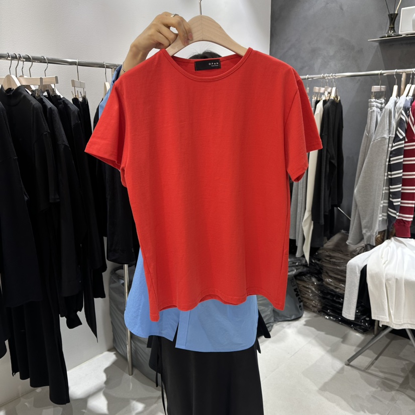 OPEN韓國代購女裝新款人氣26春夏休閑推薦真品時尚熱賣T恤OPENT恤圖色1