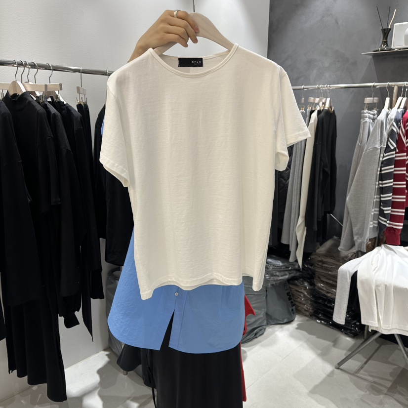 OPEN韓國代購女裝新款人氣26春夏休閑推薦真品時尚熱賣T恤OPENT恤圖色2