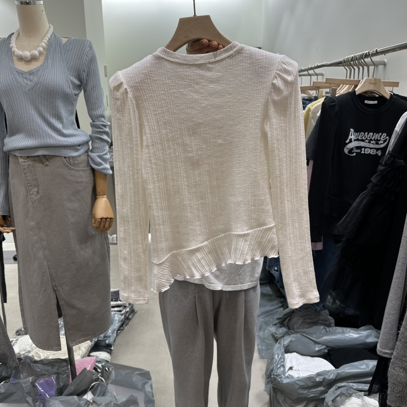 PART3東大門實拍女士新品推薦時尚職業真品人氣熱賣長袖T恤Part.3長袖T恤