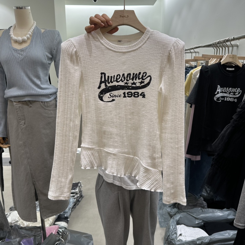 PART3東大門實拍女士新品推薦時尚職業真品人氣熱賣長袖T恤Part.3長袖T恤圖色1