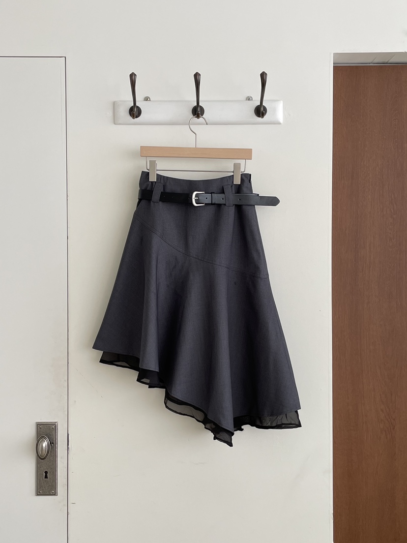 JOURNEY東大門代購女士新款人氣推薦真品半身裙中短裙含腰帶JOURNEY半身裙/中短裙圖色1