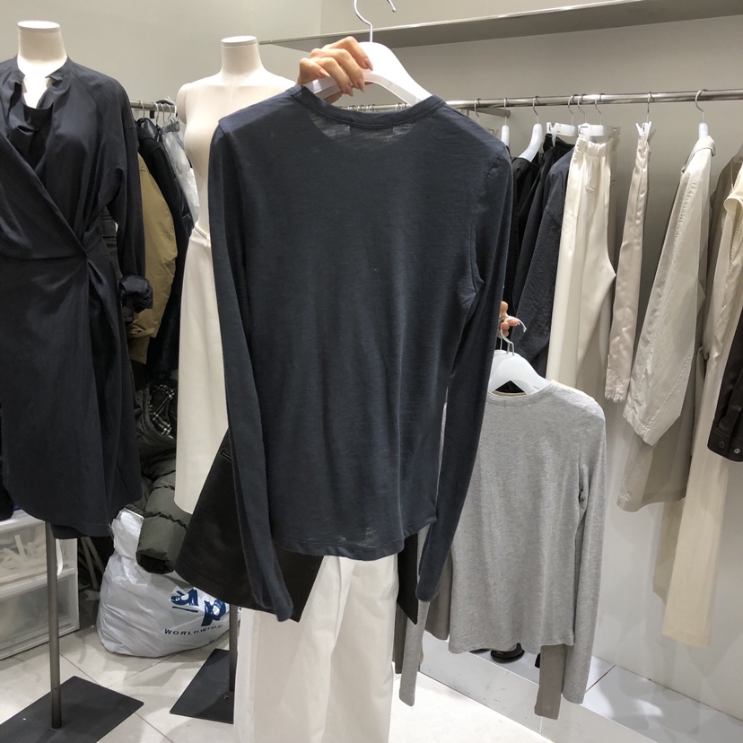 WOOD SAGE韓國代購女裝新款熱賣休閑推薦時尚26春夏長袖T恤WOOD SAGE長袖T恤