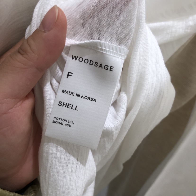 WOOD SAGE韓國代購女裝新款熱賣休閑推薦時尚26春夏長袖T恤WOOD SAGE長袖T恤