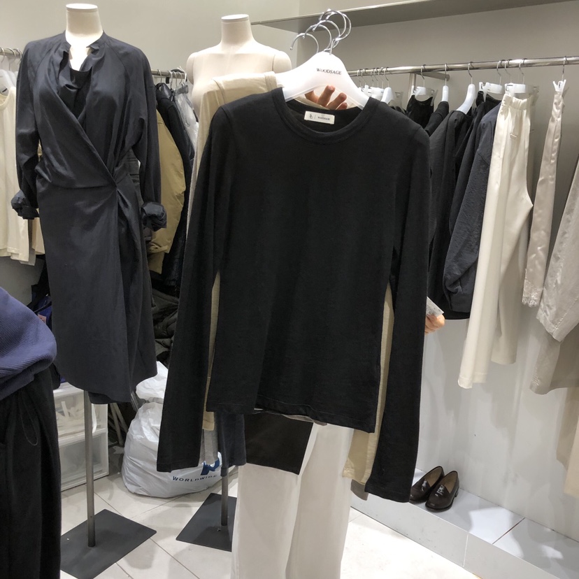 WOOD SAGE韓國代購女裝新款熱賣休閑推薦時尚26春夏長袖T恤WOOD SAGE長袖T恤圖色5