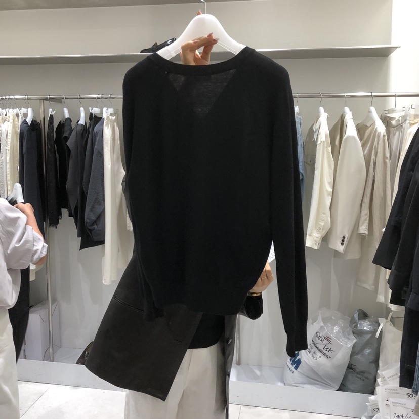 WOOD SAGE韓國直郵女裝新品熱賣職業推薦人氣針織衫V領開衫WOOD SAGE針織衫