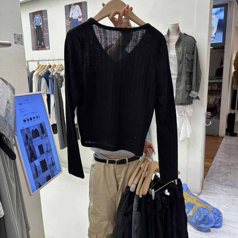 CHAV東大門直郵女裝新品時尚26春夏人氣休閑長袖T恤不含內搭CHAV長袖T恤