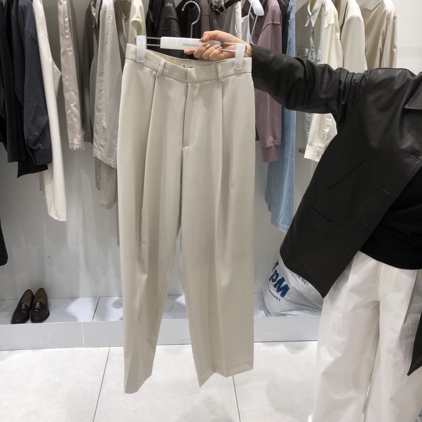 WOOD SAGE韓國代購女裝新品26春夏推薦熱賣時尚休閑休閑褲WOOD SAGE休閑褲圖色1