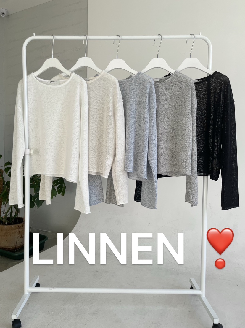 URBANE cloth東大門代購女裝新品休閑26春夏針織衫亞麻布URBANE cloth針織衫