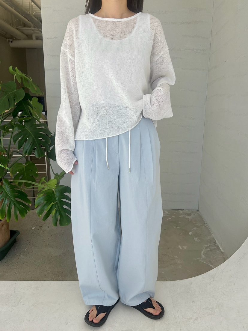 URBANE cloth東大門代購女裝新品休閑26春夏針織衫亞麻布URBANE cloth針織衫