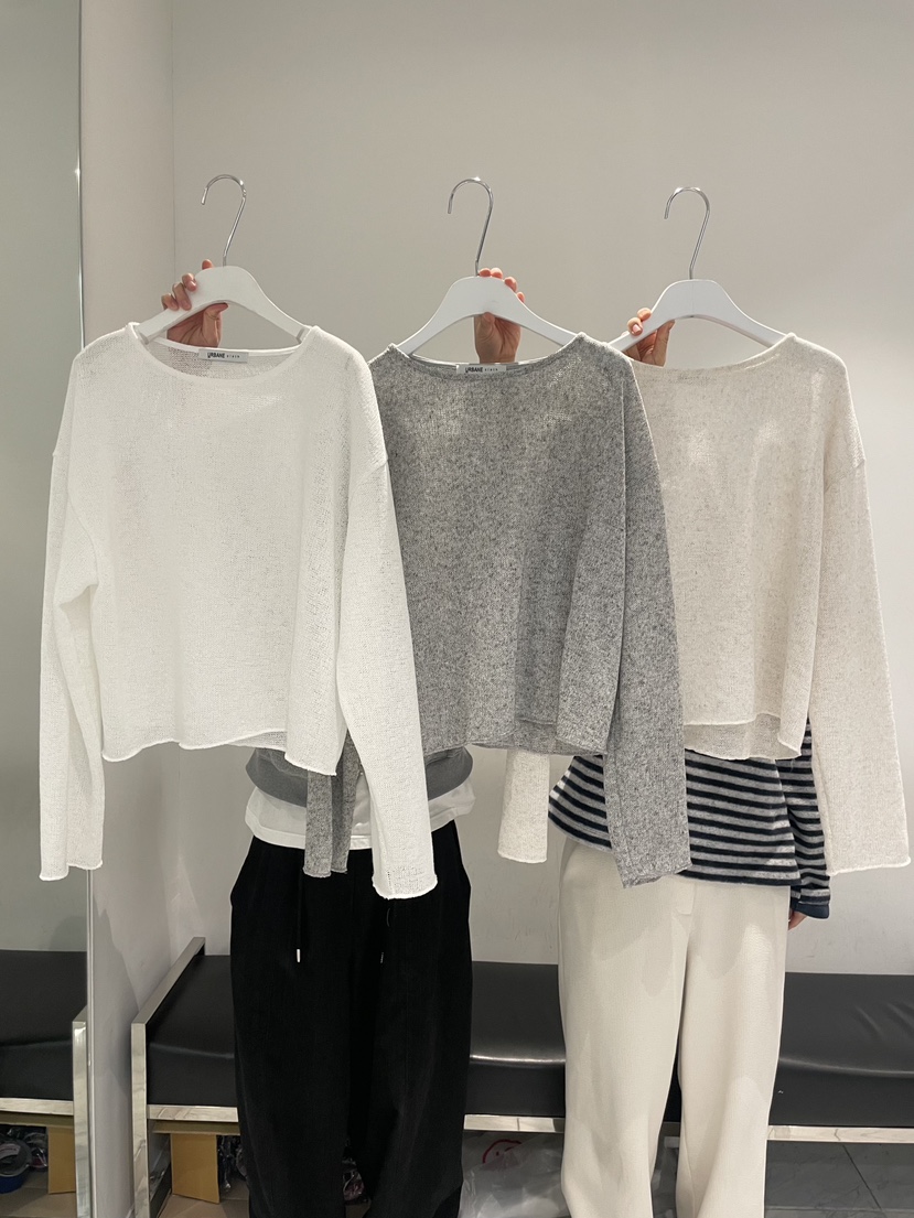 URBANE cloth東大門代購女裝新品休閑26春夏針織衫亞麻布URBANE cloth針織衫