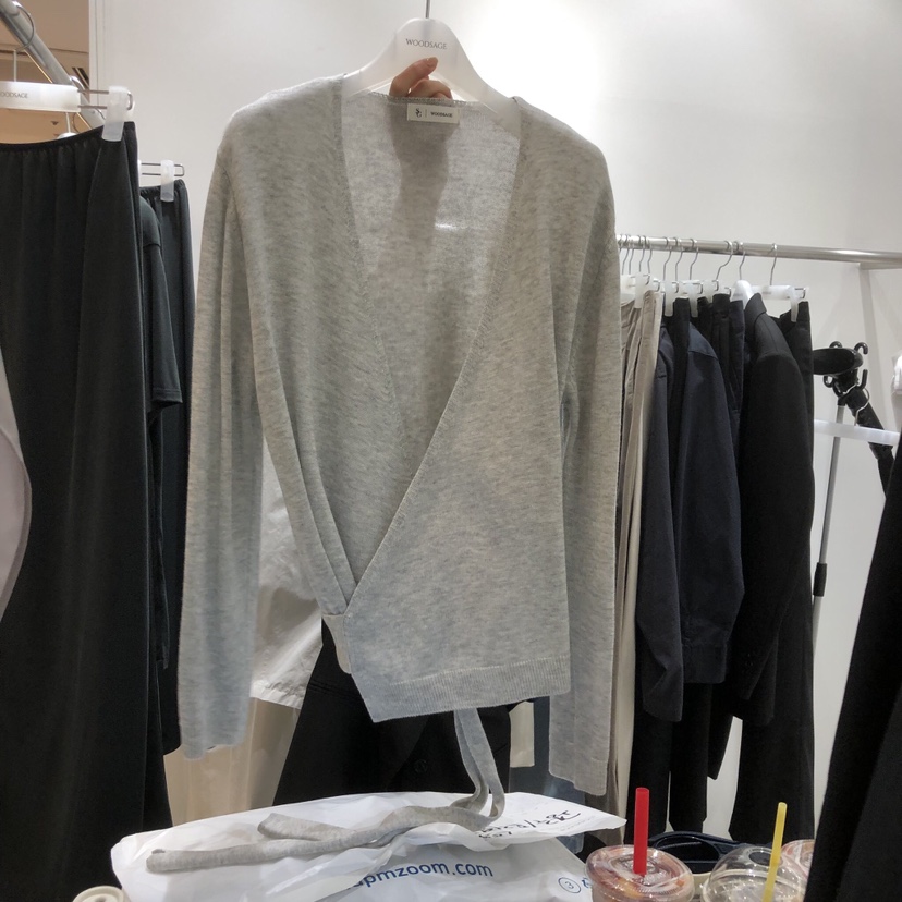 WOOD SAGE東大門實拍女裝新品休閑針織衫不含內搭真絲開衫WOOD SAGE針織衫圖色3