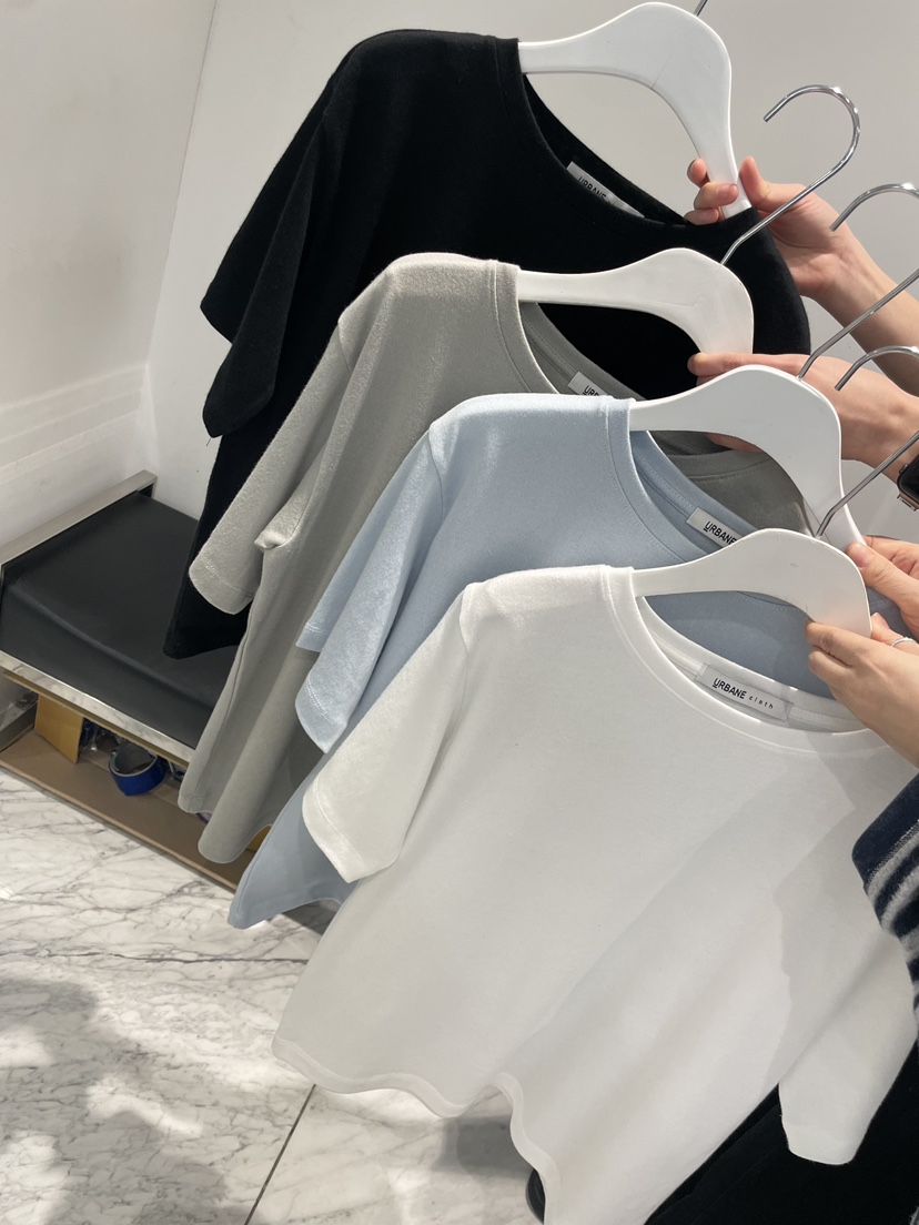 URBANE cloth韓國直郵女士新款26春夏人氣熱賣休閑T恤棉質URBANE clothT恤