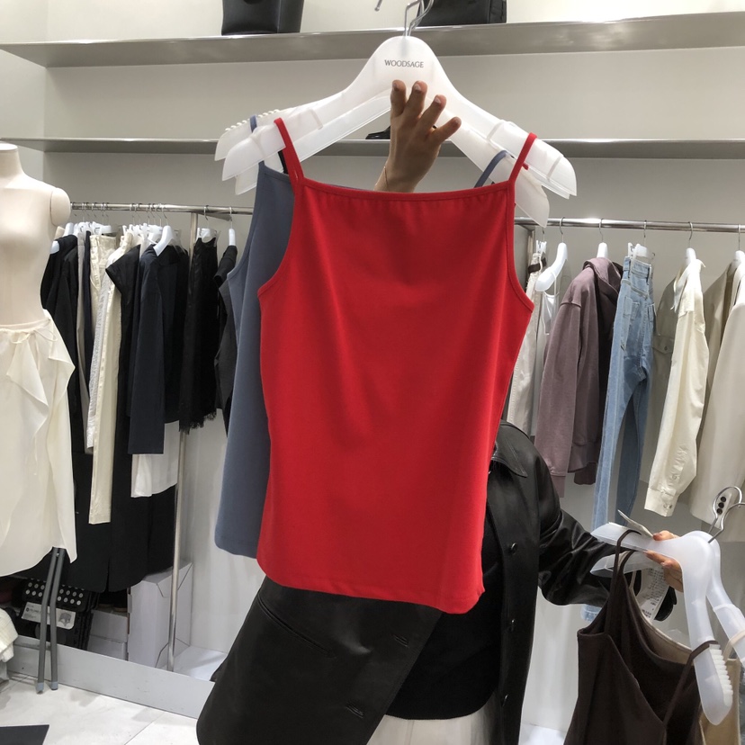 WOOD SAGE韓國直郵女裝新品時尚休閑真品26春夏吊帶背心WOOD SAGE吊帶/背心圖色3