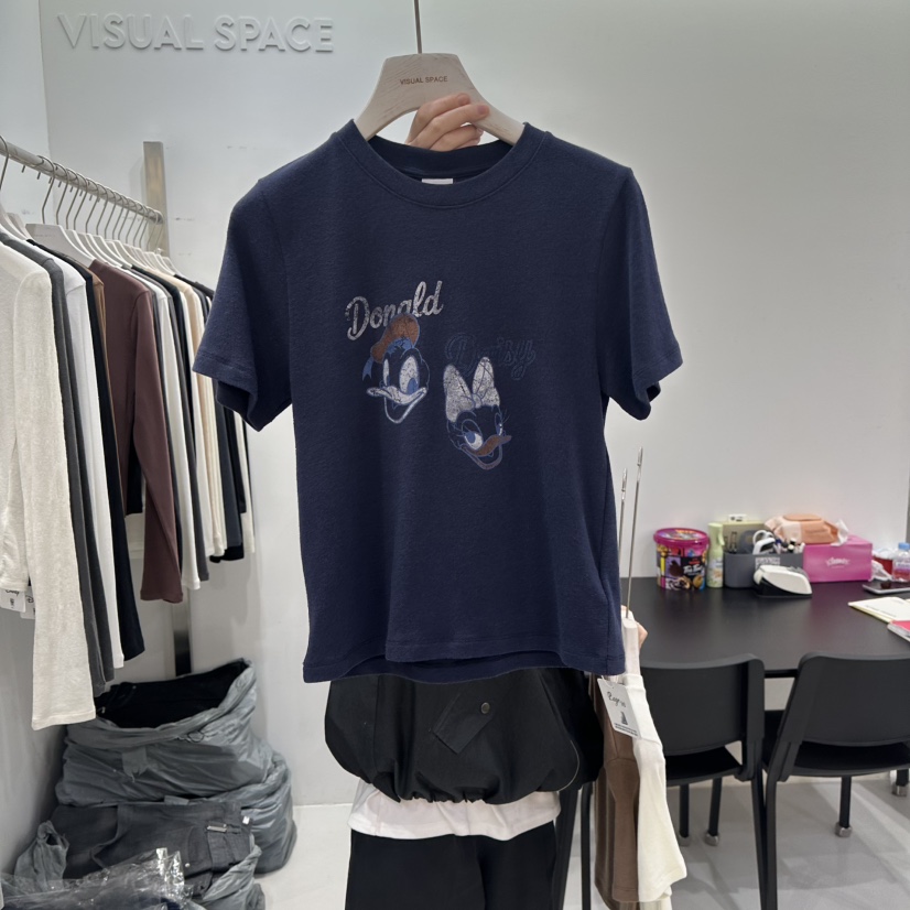 VISUAL SPACE/PAGE92/FLEISCHER東大門實拍女裝新款真品T恤VISUAL SPACE/PAGE92/FLEISCHERT恤圖色1