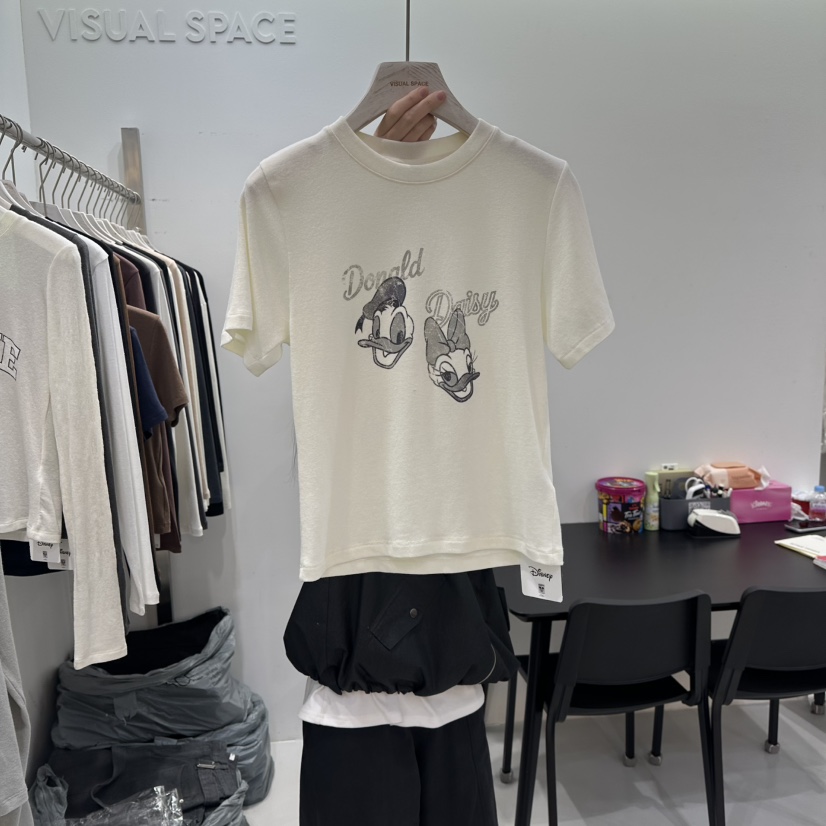 VISUAL SPACE/PAGE92/FLEISCHER東大門實拍女裝新款真品T恤VISUAL SPACE/PAGE92/FLEISCHERT恤圖色3