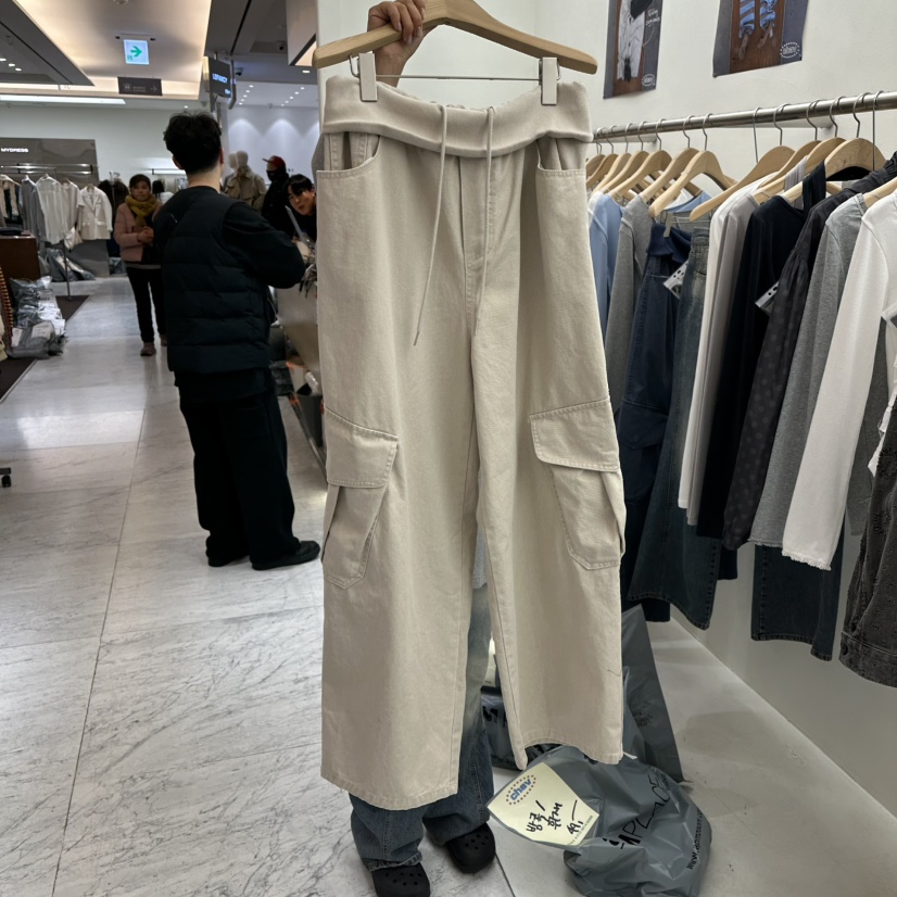 CHAV東大門直郵女裝新款推薦熱賣26春夏休閑休閑褲工裝褲CHAV休閑褲圖色1