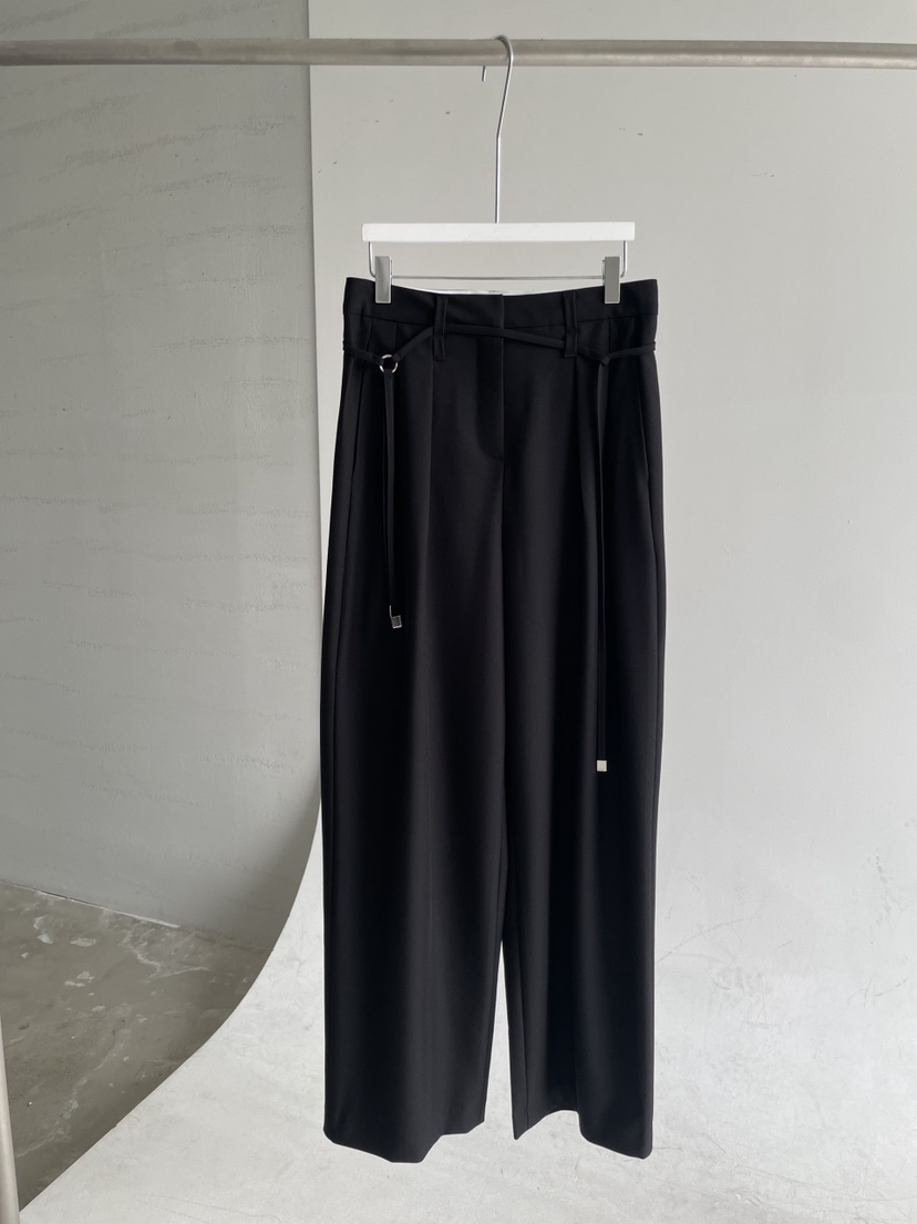 URBANE cloth韓國代購女裝新款推薦26春夏職業真品休閑褲URBANE cloth休閑褲圖色2黑色