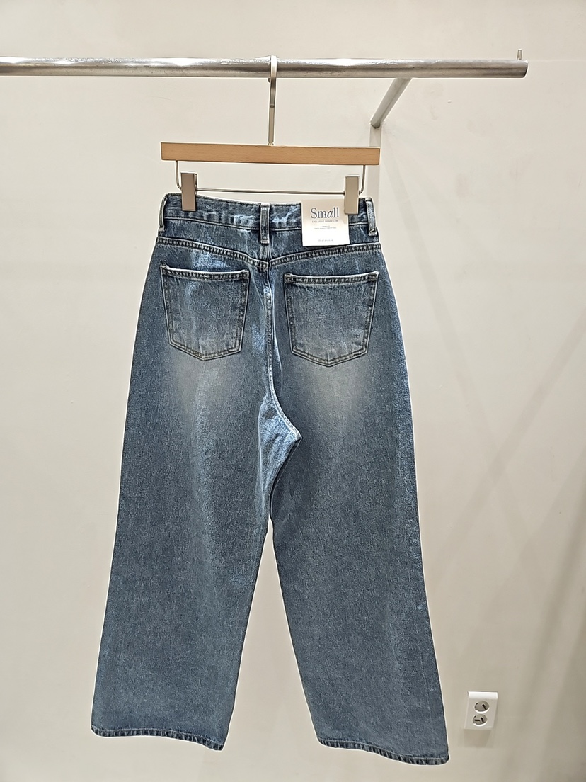 MONTER韓國直郵女士新款人氣職業真品26春夏牛仔褲直筒牛仔MONTER牛仔褲