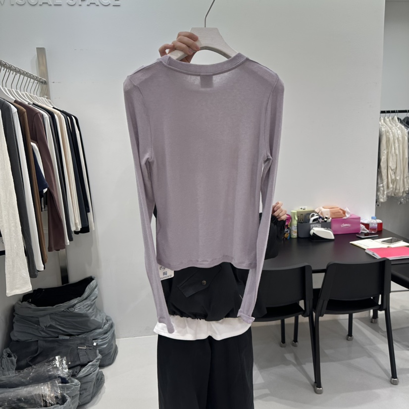 VISUAL SPACE/PAGE92/FLEISCHER韓國代購女裝新款時尚長袖T恤VISUAL SPACE/PAGE92/FLEISCHER長袖T恤