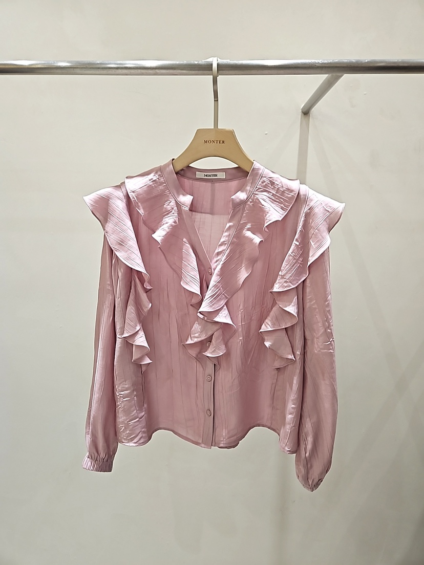 MONTER韓國直郵女士新款時尚26春夏真品人氣熱賣襯衫蕾絲衫MONTER襯衫/蕾絲衫圖色1