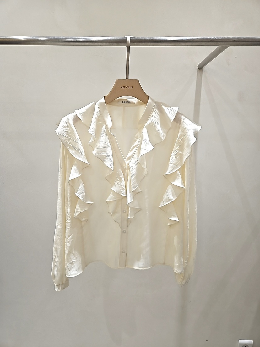 MONTER韓國直郵女士新款時尚26春夏真品人氣熱賣襯衫蕾絲衫MONTER襯衫/蕾絲衫圖色3