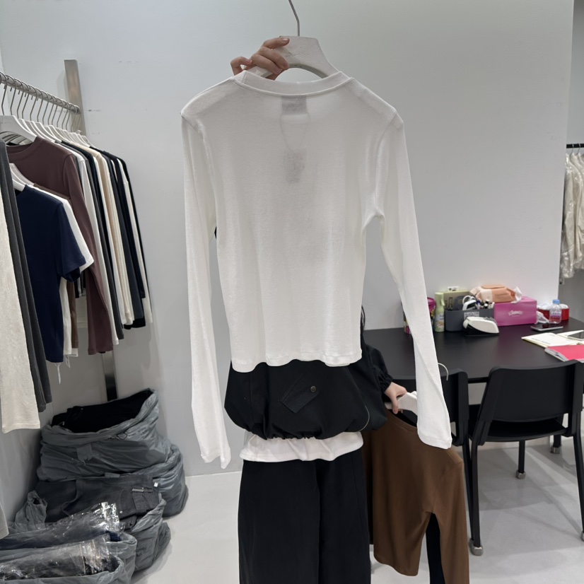 VISUAL SPACE/PAGE92/FLEISCHER韓國代購女士新款職業長袖T恤VISUAL SPACE/PAGE92/FLEISCHER長袖T恤