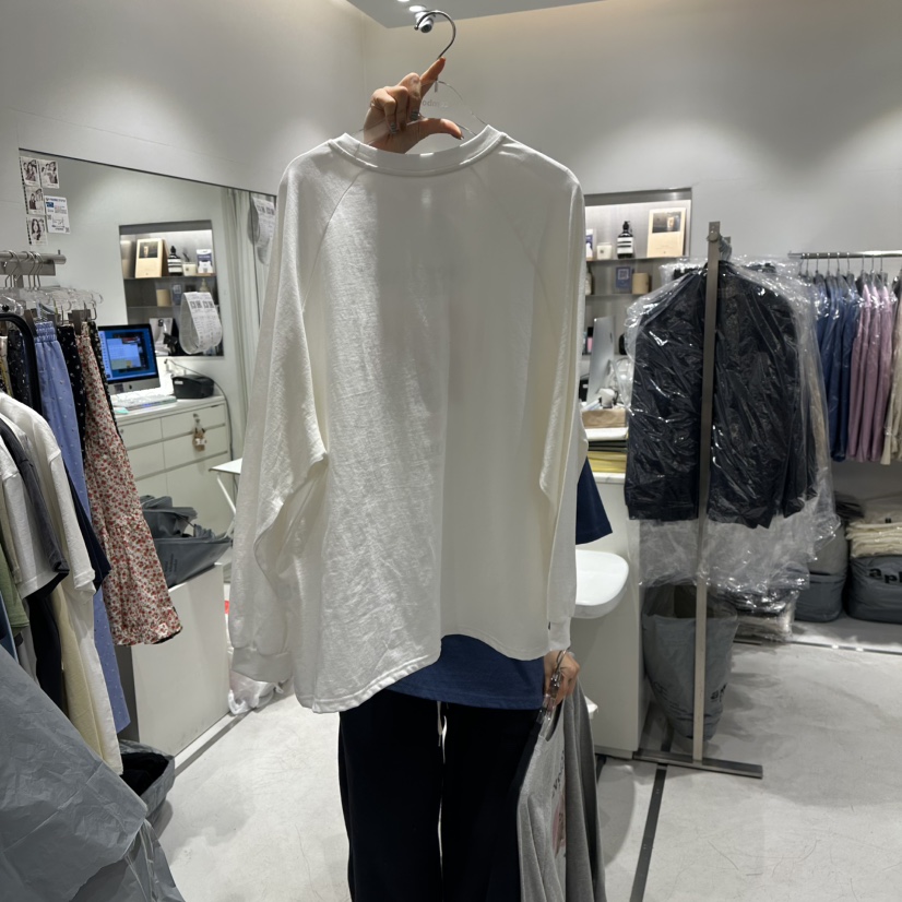 COMBO韓國直郵女士新品職業26春夏真品休閑時尚熱賣長袖T恤COM_BO長袖T恤