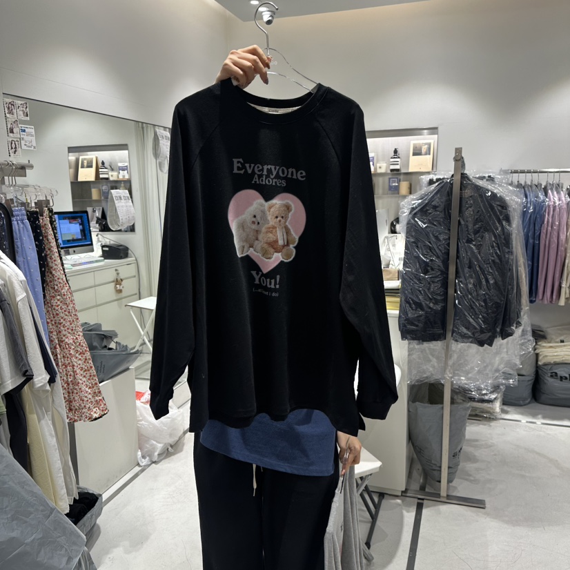 COMBO韓國直郵女士新品職業26春夏真品休閑時尚熱賣長袖T恤COM_BO長袖T恤圖色3