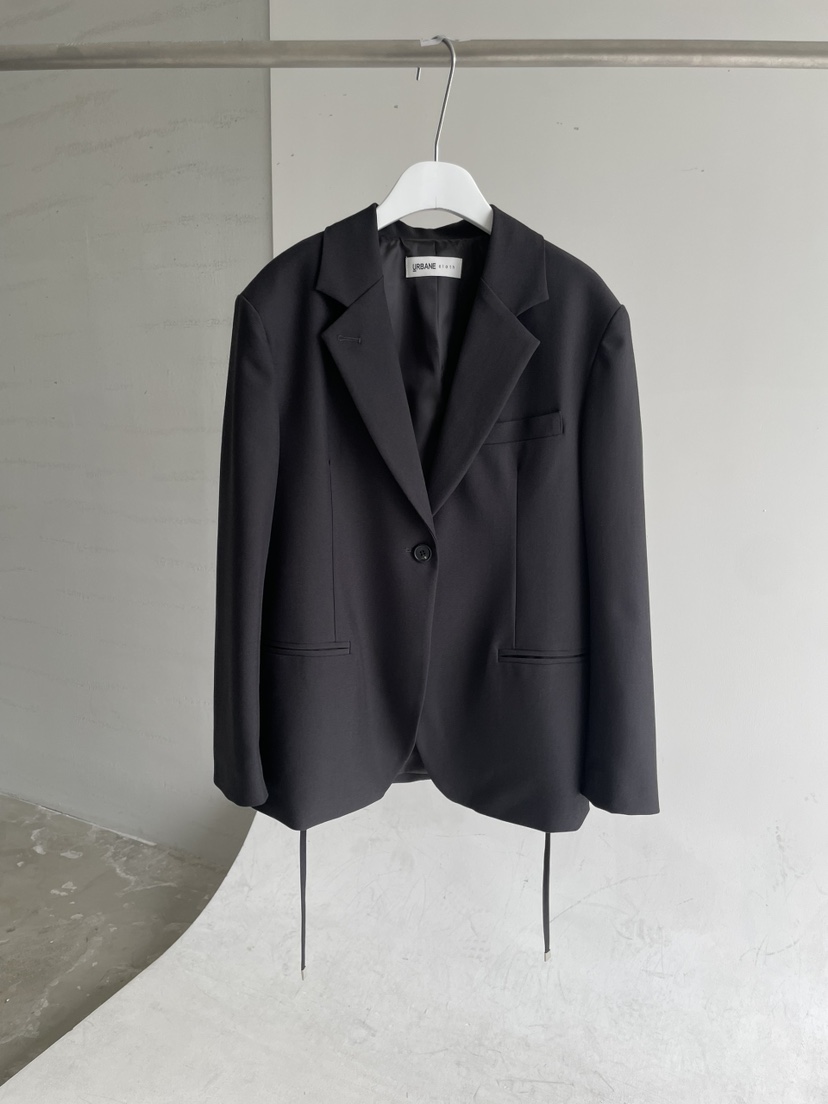 URBANE cloth韓國直郵女士新款職業休閑真品時尚人氣夾克URBANE cloth夾克圖色1墨色