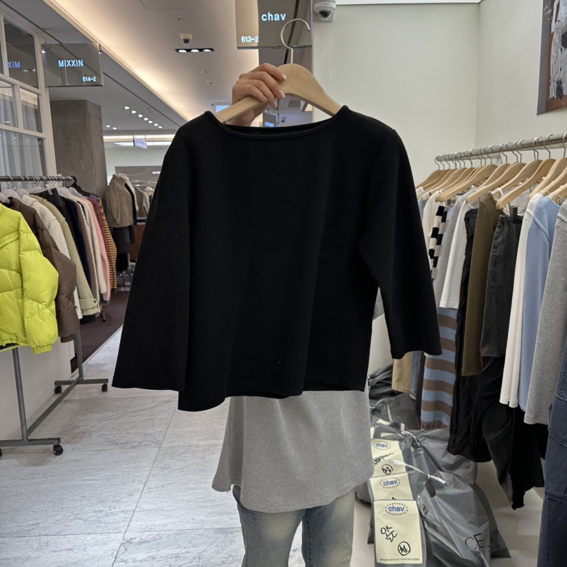 CHAV韓國直郵女裝新款推薦人氣真品職業時尚休閑26春夏長袖T恤CHAV長袖T恤圖色3
