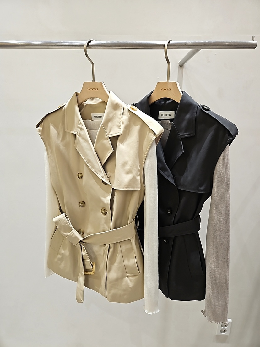 MONTER東大門直郵女裝新品時尚真品熱賣馬甲不含內搭含腰帶MONTER馬甲