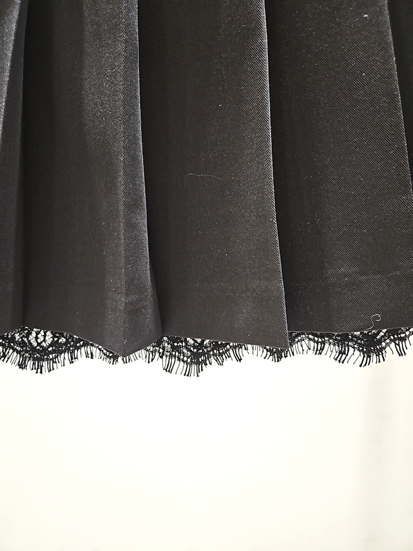 MONTER韓國直郵女士新品26春夏時尚熱賣休閑短裙蕾絲褶裥MONTER短裙