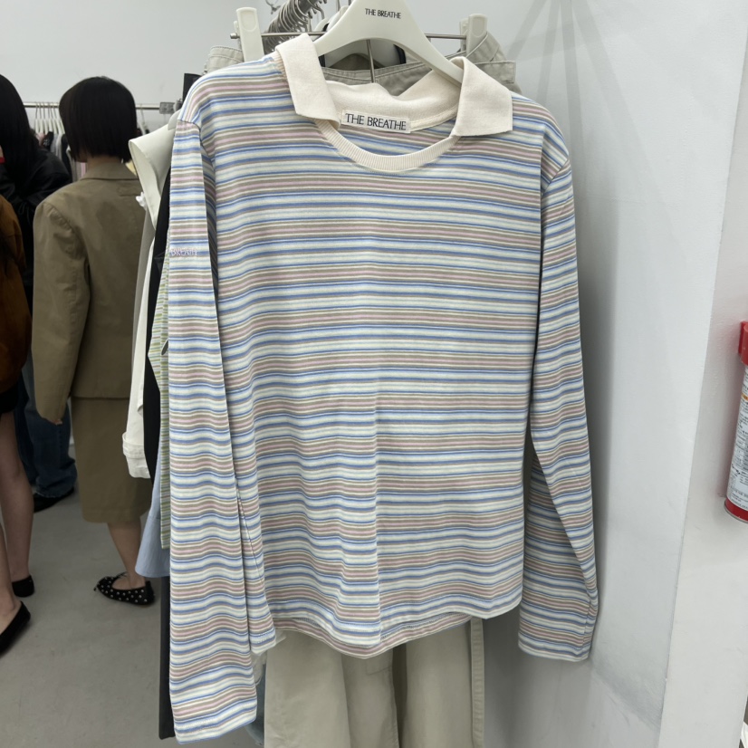 BREATHE東大門直郵女裝新品休閑真品推薦26春夏時尚長袖T恤BREATHE長袖T恤圖色2