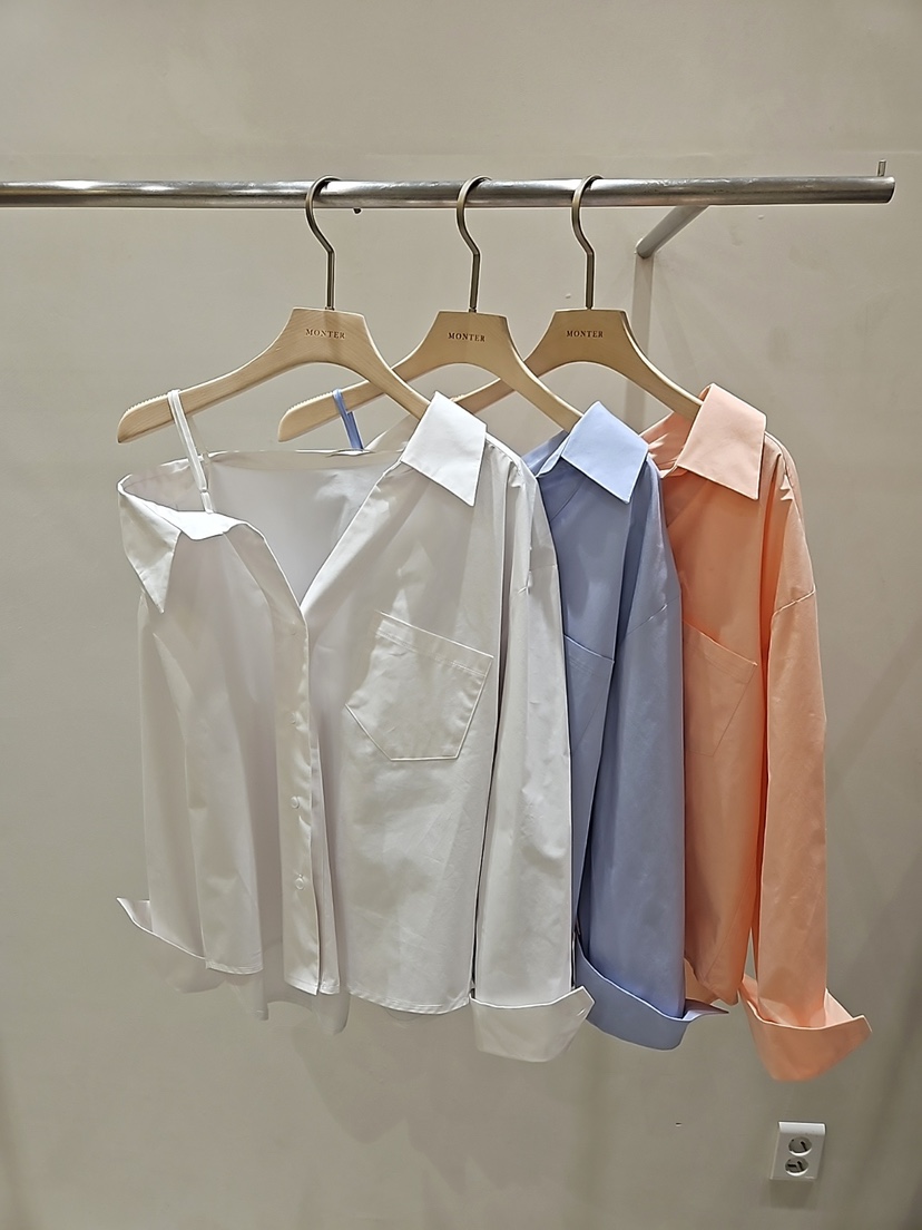 MONTER韓國直郵女裝新品時尚26春夏推薦休閑職業襯衫蕾絲衫MONTER襯衫/蕾絲衫