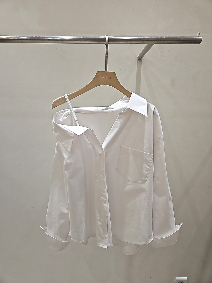MONTER韓國直郵女裝新品時尚26春夏推薦休閑職業襯衫蕾絲衫MONTER襯衫/蕾絲衫圖色1