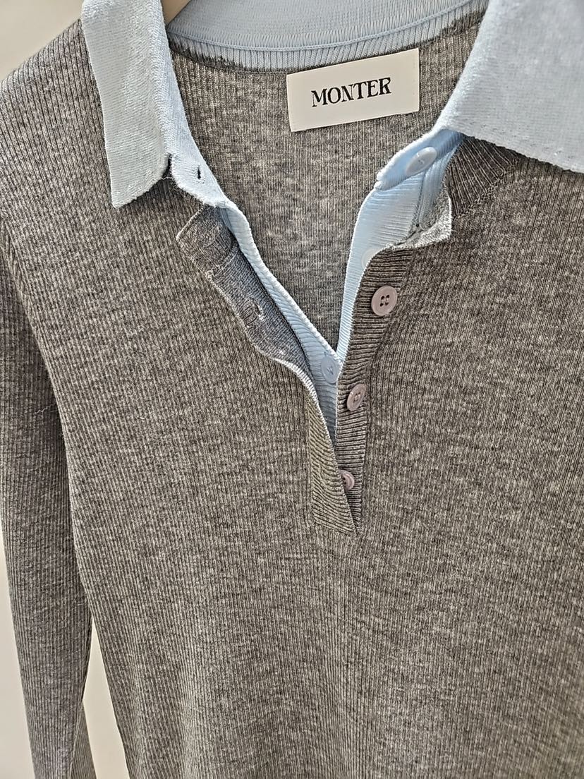 MONTER東大門實拍女裝新款職業熱賣真品休閑26春夏針織衫MONTER針織衫