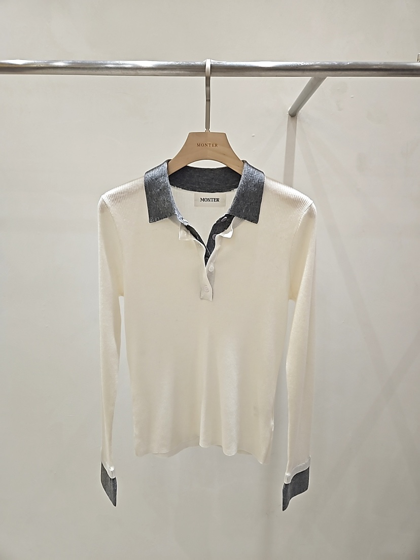MONTER東大門實拍女裝新款職業熱賣真品休閑26春夏針織衫MONTER針織衫圖色1