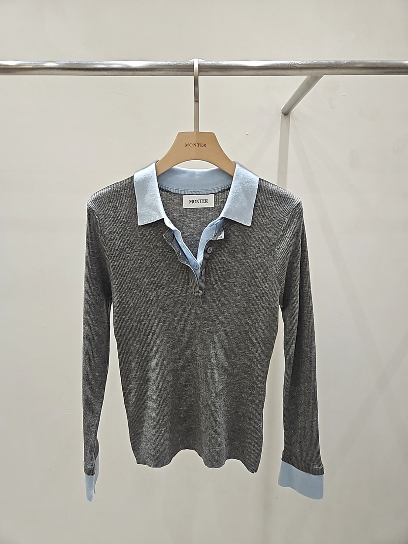 MONTER東大門實拍女裝新款職業熱賣真品休閑26春夏針織衫MONTER針織衫圖色3