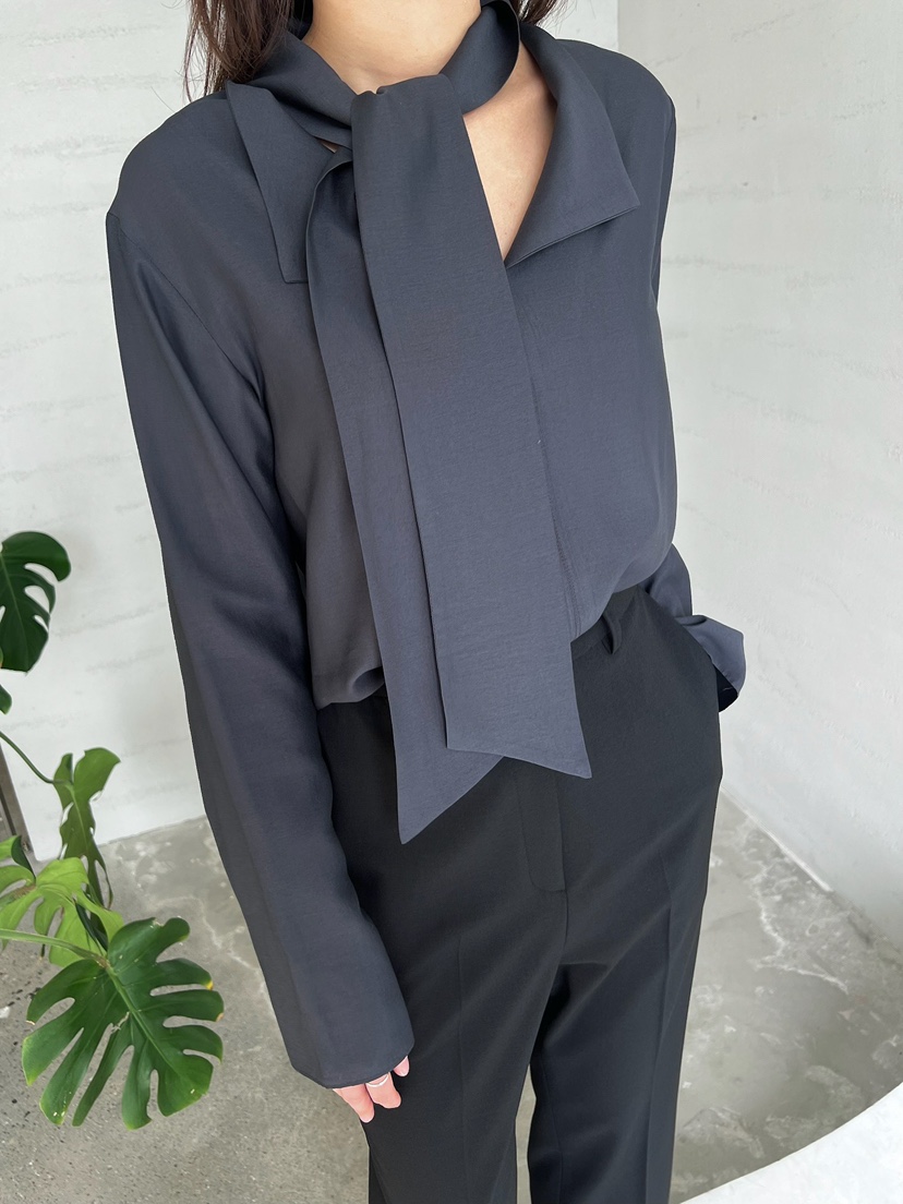 URBANE cloth韓國直郵女裝新品休閑時尚26春夏襯衫蕾絲衫系帶URBANE cloth襯衫/蕾絲衫