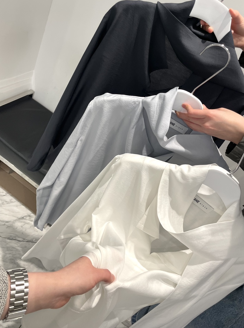 URBANE cloth韓國直郵女裝新品休閑時尚26春夏襯衫蕾絲衫系帶URBANE cloth襯衫/蕾絲衫