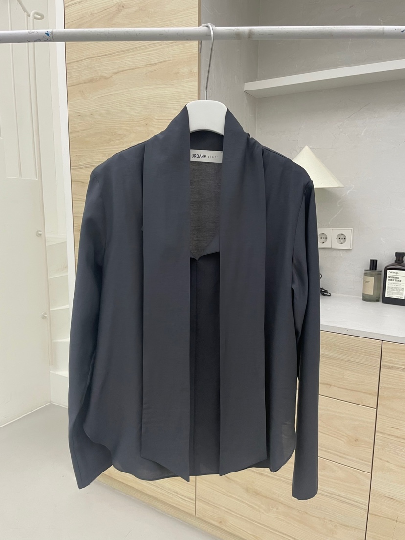 URBANE cloth韓國直郵女裝新品休閑時尚26春夏襯衫蕾絲衫系帶URBANE cloth襯衫/蕾絲衫圖色2