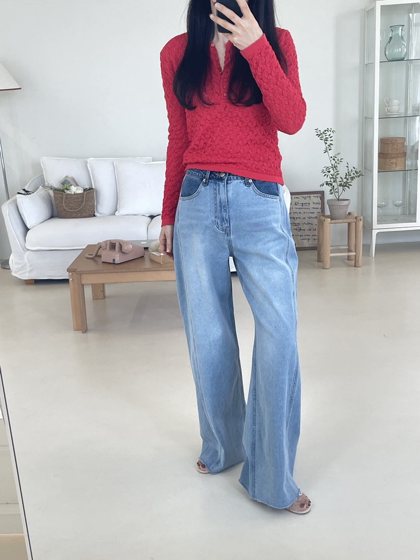 EDITION-P韓國代購女士新款推薦人氣真品熱賣26春夏牛仔褲EDITION/CHAHEE牛仔褲