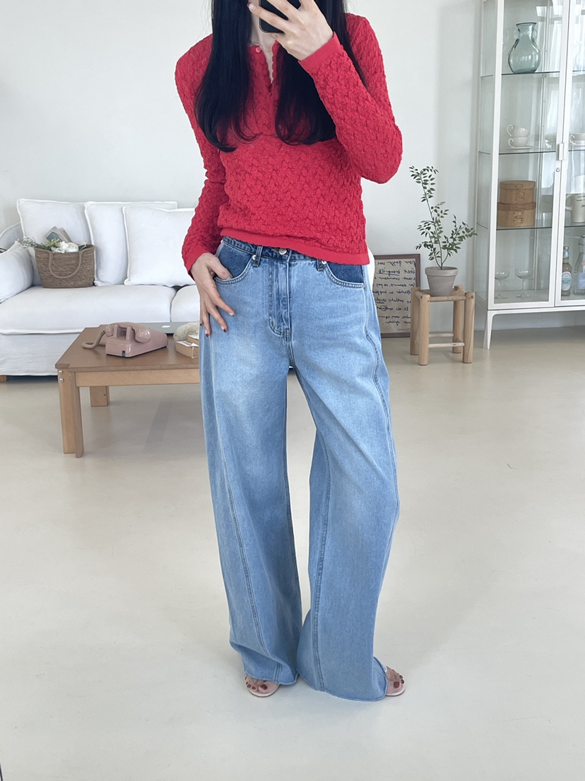 EDITION-P韓國代購女士新款推薦人氣真品熱賣26春夏牛仔褲EDITION/CHAHEE牛仔褲