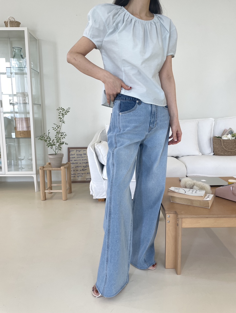 EDITION-P韓國代購女士新款推薦人氣真品熱賣26春夏牛仔褲EDITION/CHAHEE牛仔褲