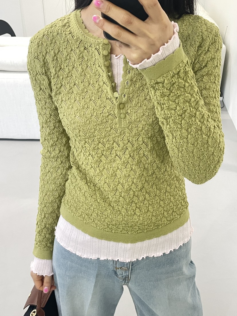 EDITION-P韓國代購女裝新品時尚職業真品推薦熱賣針織衫EDITION/CHAHEE針織衫圖色4