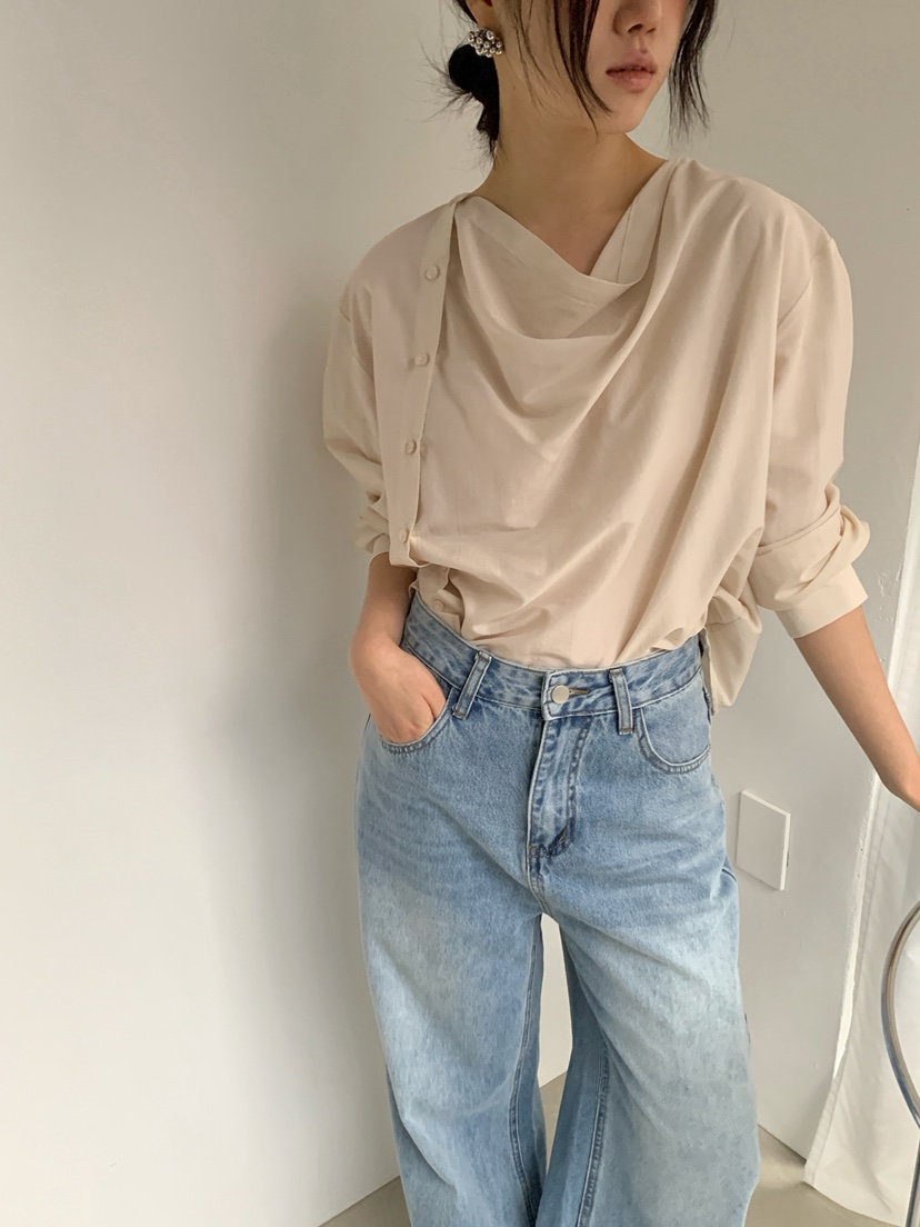 RIDGE-P韓國直郵女裝新款推薦26春夏真品時尚襯衫蕾絲衫RIDGE-P襯衫/蕾絲衫