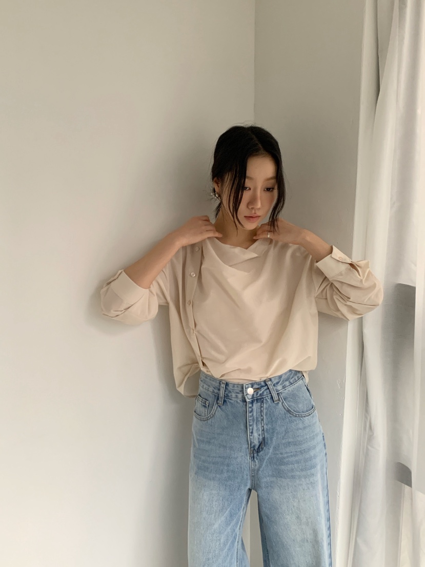 RIDGE-P韓國直郵女裝新款推薦26春夏真品時尚襯衫蕾絲衫RIDGE-P襯衫/蕾絲衫